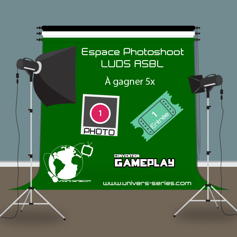 Affiche Photoshoot sur fond vert - Concours Gameplay 2017